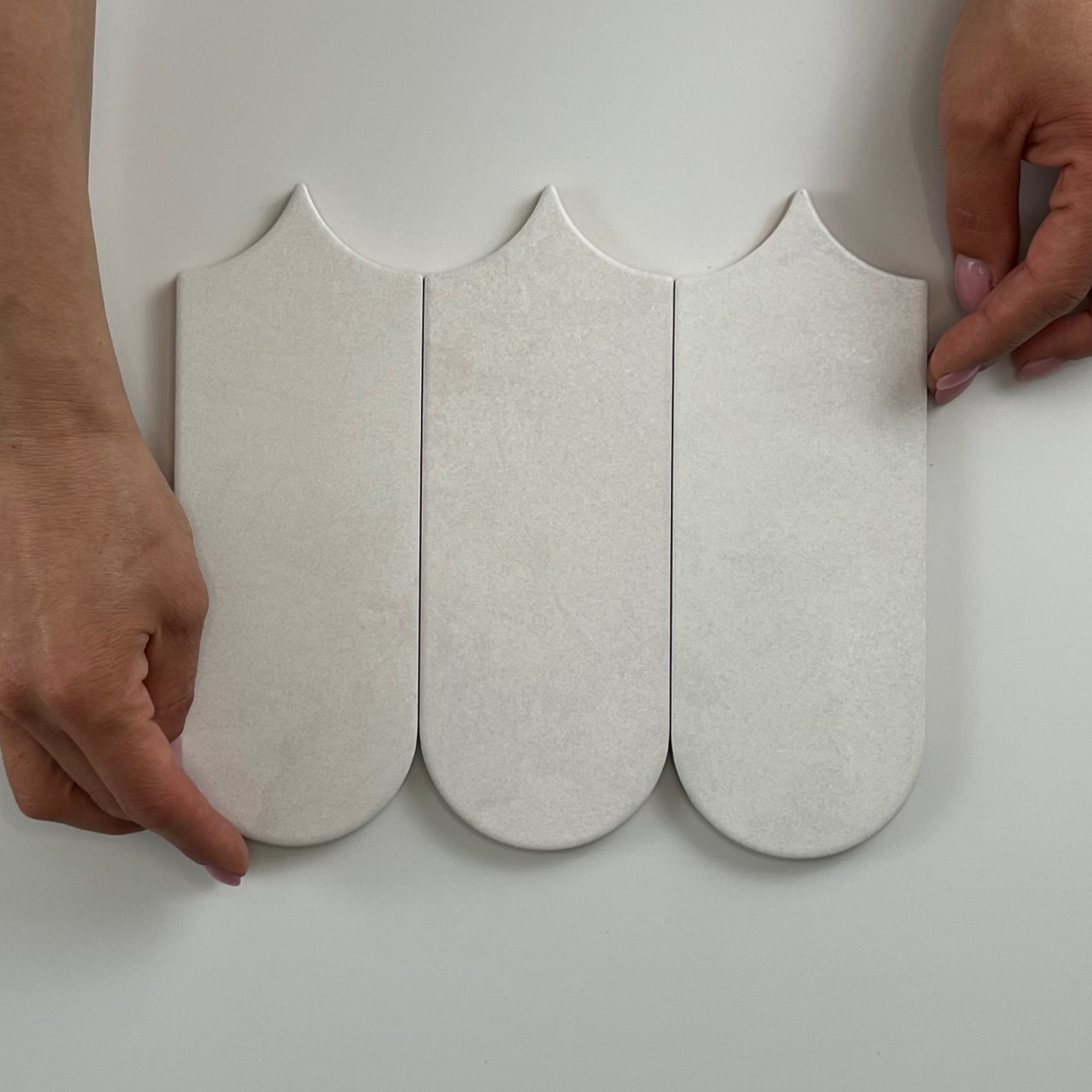 Cifre Ceramica Alure White Visschub Wandtegel 8x21,5 cm
